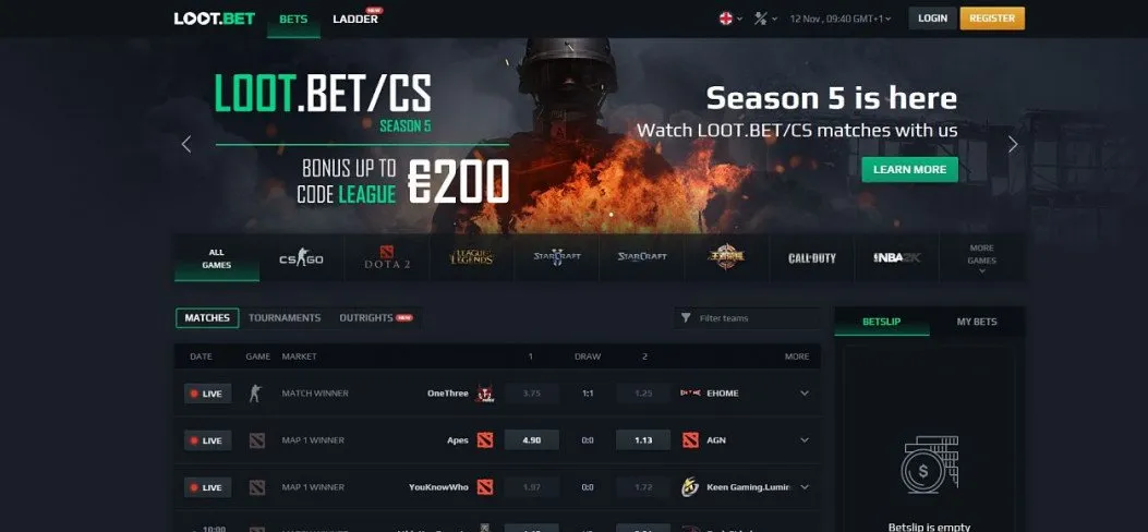 Sázková kancelář zaměřená na esport. Představujeme LOOT.BET