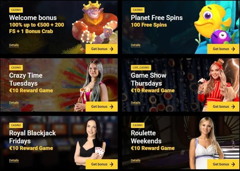 Zet Casino bonusy