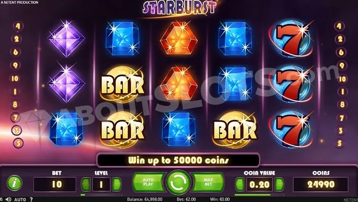 Starburst slot