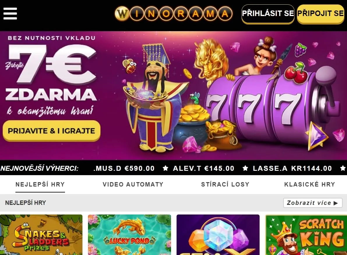 Winorama Casino - no deposit bonus