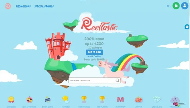 Reeltastic - home page