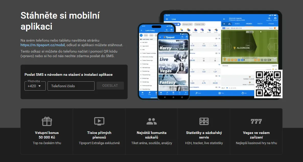 Tipsport mobilní aplikace