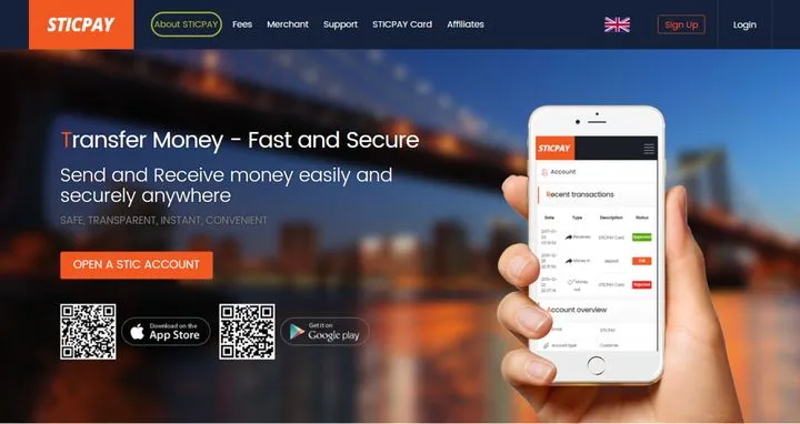 Homepage Sticpay