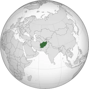 Afghánistán – mapa