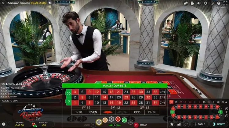 Evolution Live American Roulette