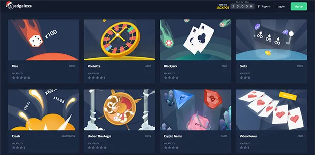 Ethereum casino Edgeless