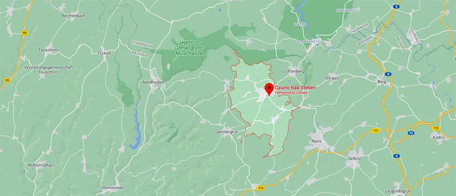 Bad Steben - mapa