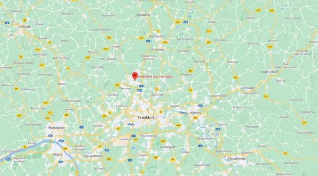 Spielbank Bad Homburg - mapa