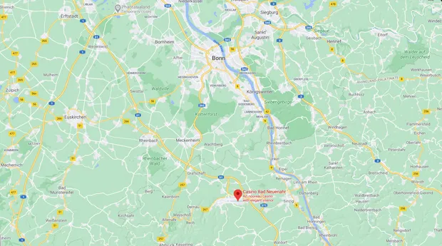 Bad Neuenahr casino - mapa