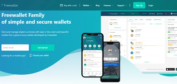 Ripple peněženka FreeWallet