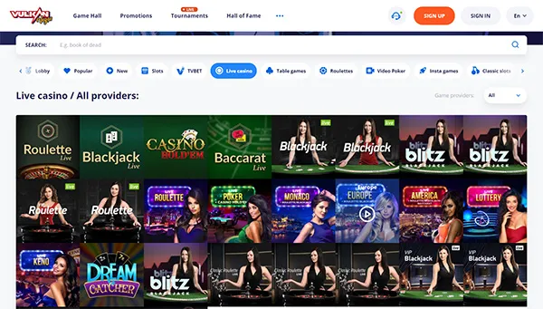 Online casino Vulkan Vegas