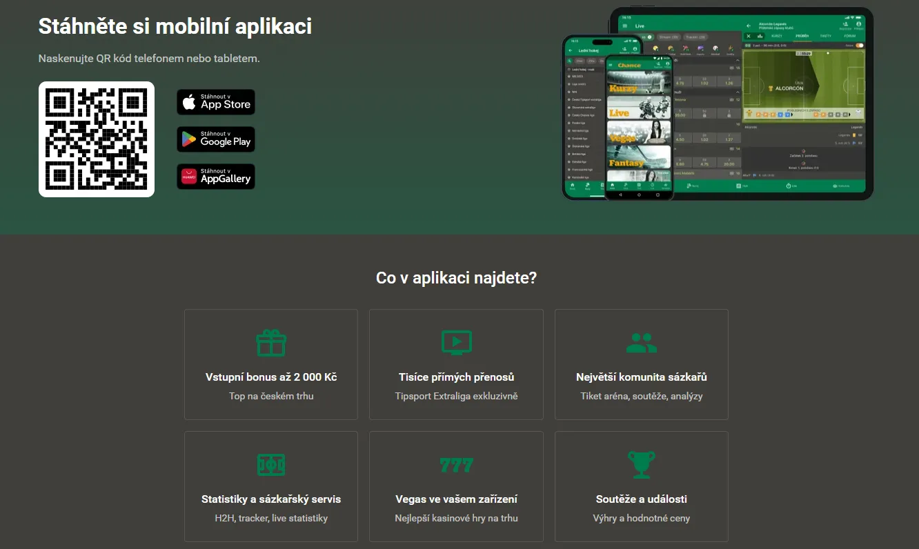 Mobilní aplikace Chance 