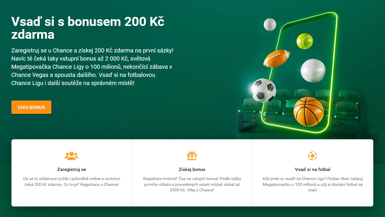 Chance bonusy a promoakce 